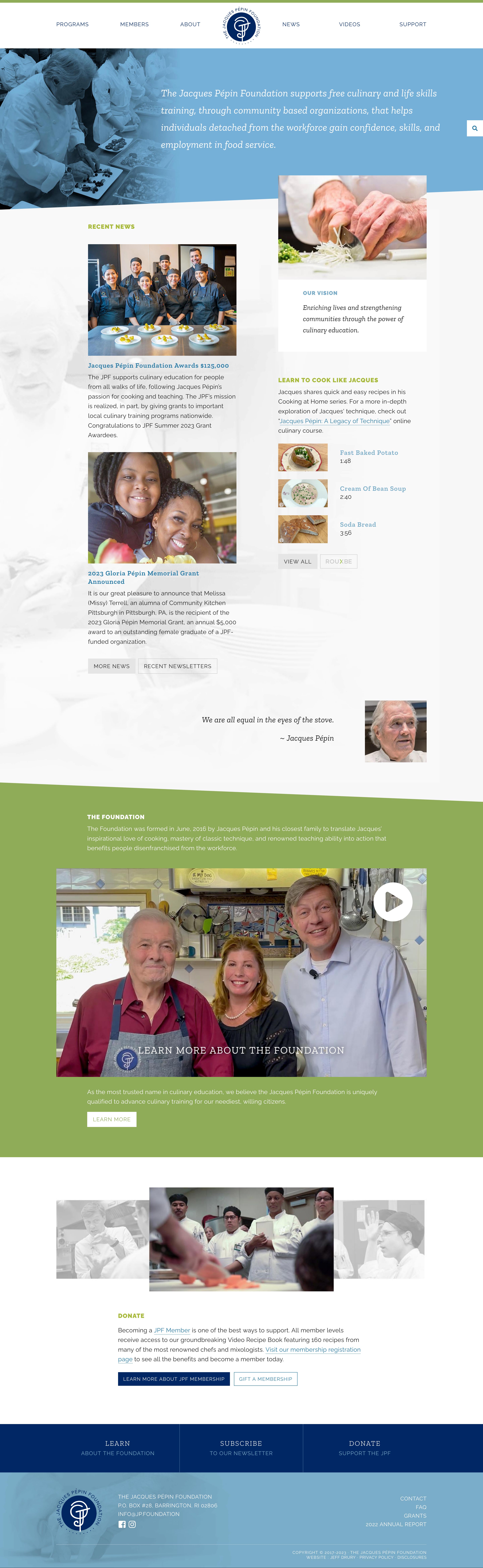 JPF home page