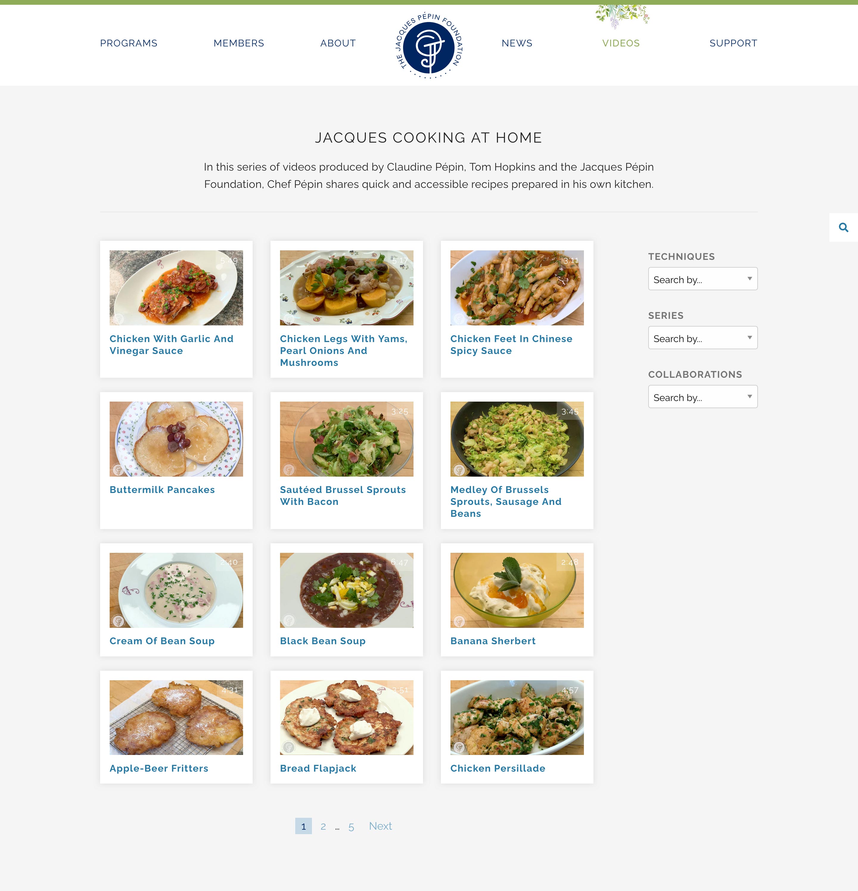 JPF video page