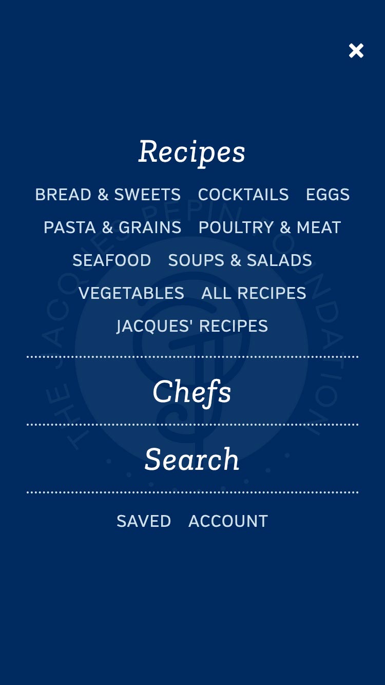 Video Recipe Book mobile layout