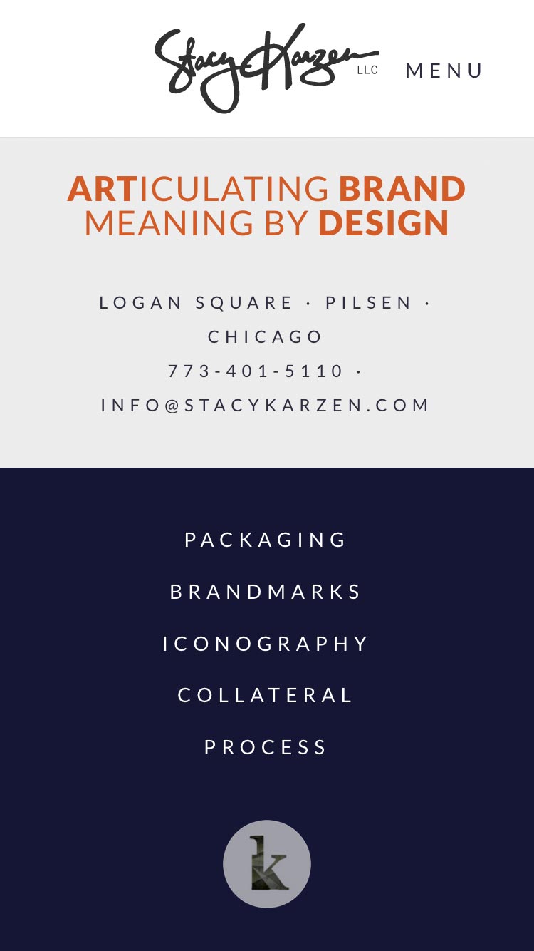 Stacy Karzen website small screen