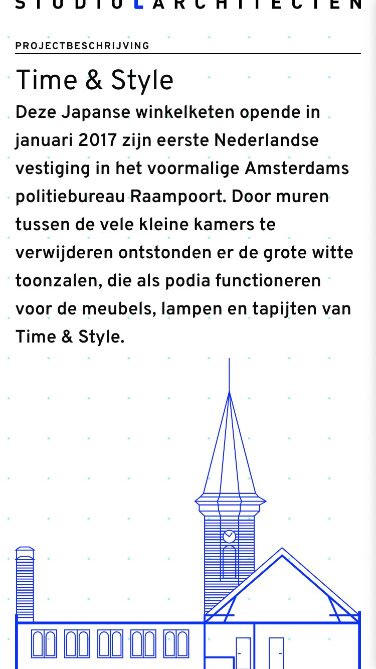 Studio C Architects website small screen